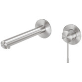 Phoenix Tapware Vivid Slimline SS 316 Wall Basin Bath Mixer Set 180mm