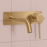 Phoenix Tapware Vivid Slimline Bath Spout &amp; Wall Mixer Tap