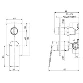 Phoenix Tapware Mekko Diverter Mixer