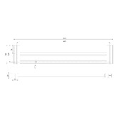 Phoenix Tapware Lexi MKII Double Bar Vertical Brass Towel Rail