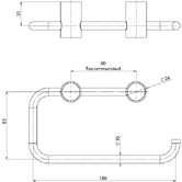 Phoenix Tapware Vivid Slimline Toilet Roll Holder