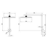 Phoenix Tapware NX Iko Shower Head &amp; Arm
