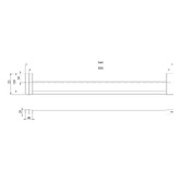 Phoenix Tapware Lexi MKII Double Bar Vertical Brass Towel Rail