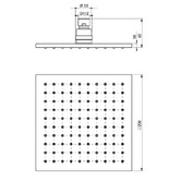 Phoenix Tapware Lexi 200mm Shower Head