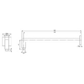 Phoenix Tapware Lexi 400mm Shower Arm