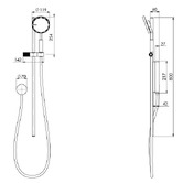 Phoenix Tapware NX Iko Rail Shower