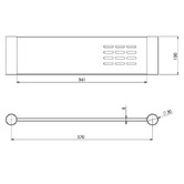 Phoenix Tapware Vivid Slimline Bathroom Shelf
