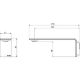 Phoenix Tapware Axia 200mm Wall Spout