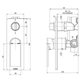 Phoenix Tapware Teel Diverter Mixer