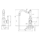 Phoenix Tapware Nostalgia Shepherd's Crook Basin Mixer Tap