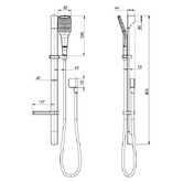 Phoenix Tapware NX Cape Rail Shower