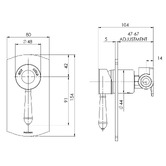 Phoenix Tapware Nostalgia Shower Wall Mixer