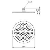 Phoenix Tapware NX Quil 250mm Shower Head