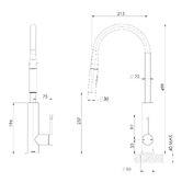 Phoenix Tapware Deja Pull-Out Kitchen Sink Mixer