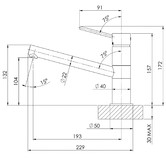 Phoenix Tapware Vivid Slimline Kitchen Sink Mixer