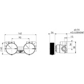 Phoenix Tapware Axia Twin Progressive Shower Bath Wall Mixers (Set of 2)
