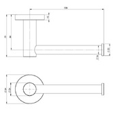 Phoenix Tapware Radii Round Toilet Roll Holder