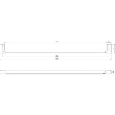 Phoenix Tapware Gloss Single Bar Towel Rail