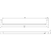 Phoenix Tapware Gloss Single Bar Towel Rail