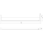 Phoenix Tapware Gloss 800mm Double Bar Towel Rail