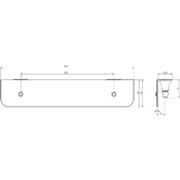 Phoenix Tapware Nostalgia Glass Bathroom Shelf