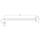 Phoenix Tapware Vivid 350mm Shower Arm