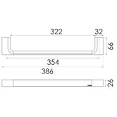 Phoenix Tapware Gloss 350mm Hand Towel Rail