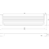 Phoenix Tapware Gloss Brass Bathroom Shelf