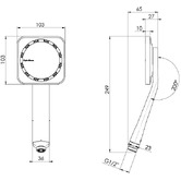 Phoenix Tapware NX Orli Hand-Held Shower Head