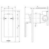 Phoenix Tapware Radii Wall Mixer