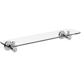 Phoenix Tapware Cromford Brass &amp; Glass Bathroom Shelf