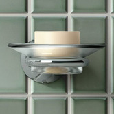 Phoenix Tapware Ivy Brass &amp; Glass Soap Dish