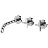 Phoenix Tapware Vivid Slimline 180mm Bath/Basin Wall Tap Set