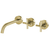 Phoenix Tapware Vivid Slimline 180mm Bath/Basin Wall Tap Set