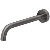 Phoenix Tapware Vivid Slimline 230mm Curved Brushed Carbon Basin Spout