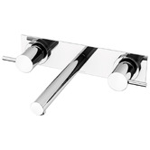 Phoenix Tapware Vivid Pin Lever Basin Wall Mixer Set