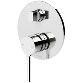 Phoenix Tapware Vivid Slimline Oval Wall Mounted Bath Mixer with Diverter