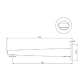 Phoenix Tapware Arlo Bath Spout
