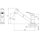 Phoenix Tapware Ivy MKII Pull-Out Kitchen Sink Mixer
