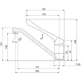 Phoenix Tapware Ivy MKII Extended Lever Sink Mixer