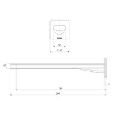 Phoenix Tapware Radii Bath Spout