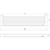 Phoenix Tapware Gloss Brass Bathroom Shelf