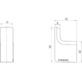 Phoenix Tapware Gloss Brass Robe Hook