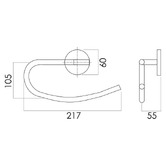 Phoenix Tapware Festival Brass Hand Towel Holder