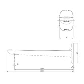 Phoenix Tapware Nuage Bath/Basin Spout 200mm