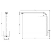 Phoenix Tapware Vivid Slimline 310mm Shower Arm