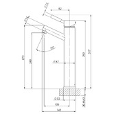 Phoenix Tapware Vivid Chrome Vessel Basin Mixer