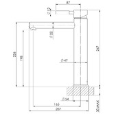 Phoenix Tapware Vivid Straight Vessel Basin Mixer