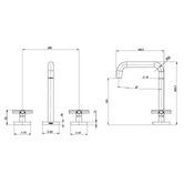 Phoenix Tapware Vivid Slimline Hob Tap Set