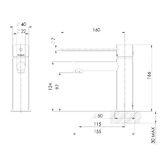 Phoenix Tapware Vivid Slimline Extended Lever Basin Mixer
